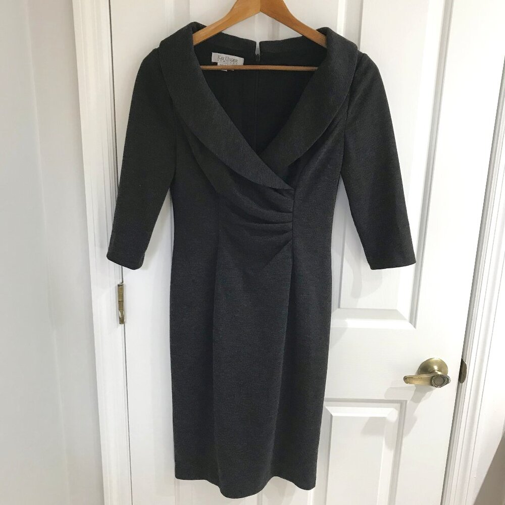 Kay Unger Gray Dress 4